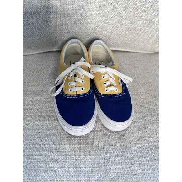 Vans Era Tartan Pack Blue Yellow White Size W6/ M4.5 Unisex 721356 - Picture 2 of 9